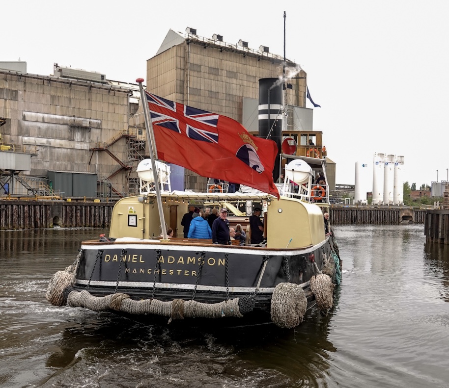 The Danny - a rare steamship -leaving Anderton<br />Definitely vintage and carries passengers.